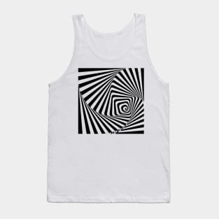 Abstract Black And White Tank Top